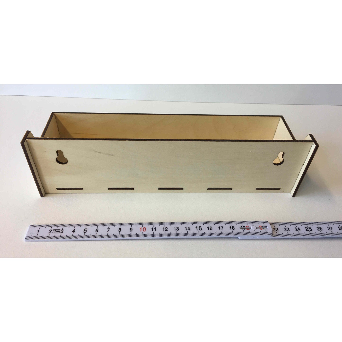 Holz-Gewürzregal aus Holzdeko-Lasercut-Gravur, 20,5 x 8 x 7 cm, mit mehreren Gewürzfächern für die Küche