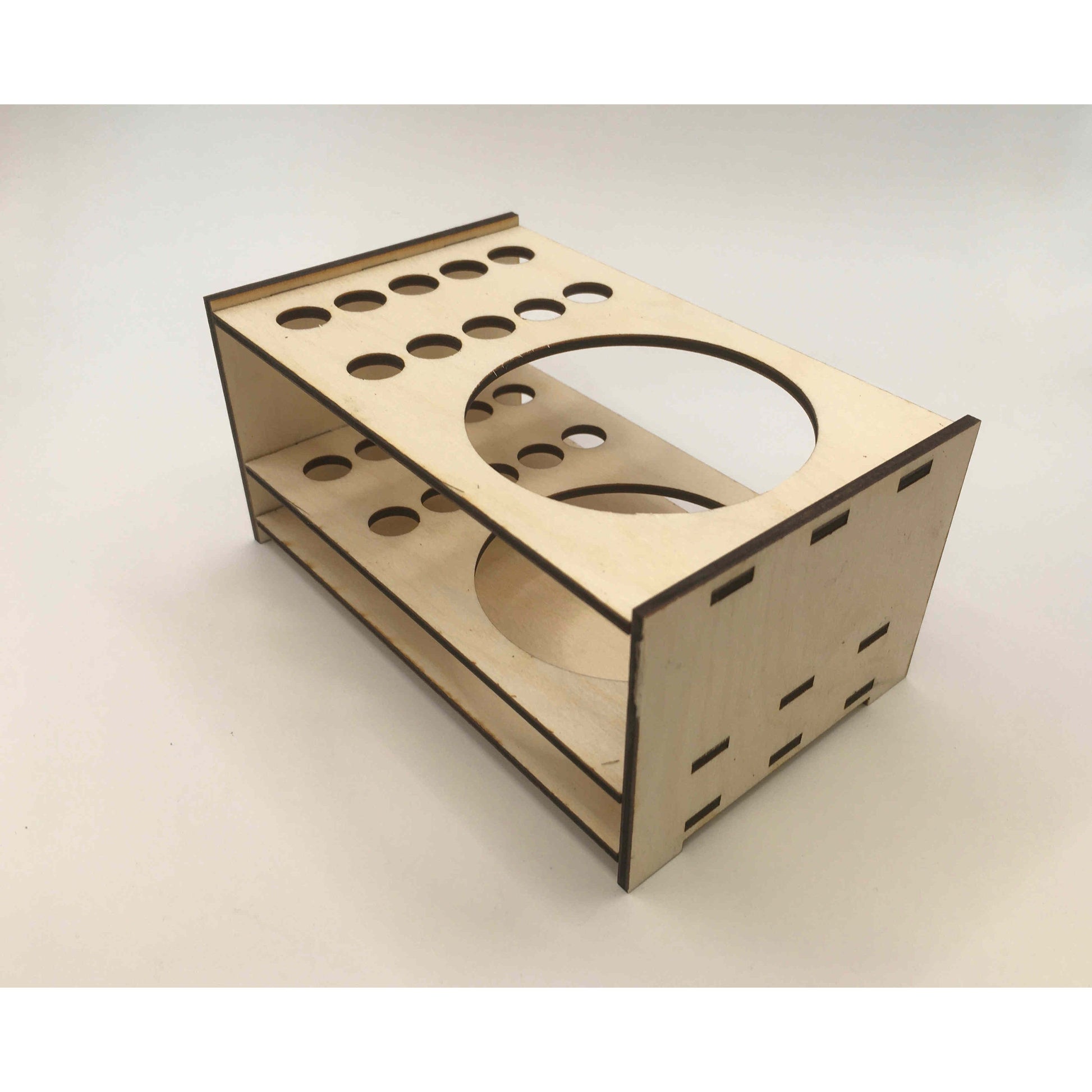 Pinselhalter aus Holz für Aquarellmalerei, speziell für Pinsel, mit Gravur von Holzdeko-Lasercut-Gravur