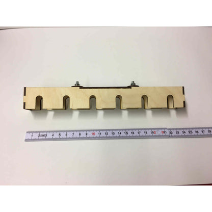 Holzdeko-Lasercut-Gravur Schraubendreher-Halter für Küpper Skadis Pegboard, aus Holz gefertigt, mit mehreren Schraubendreher-Positionen