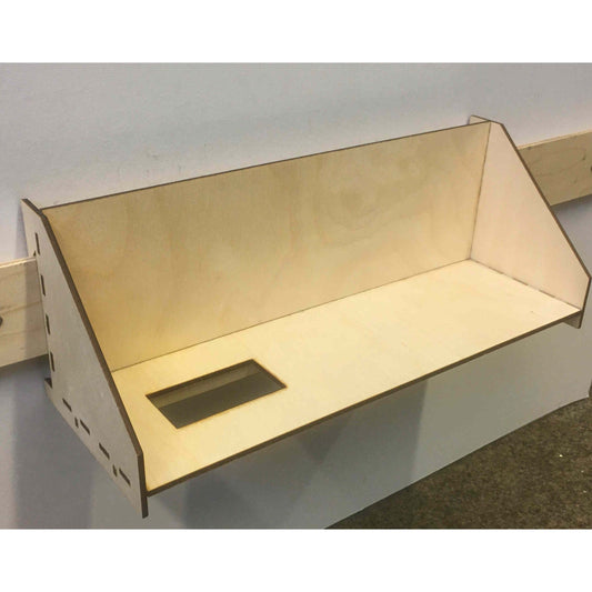 Holzdeko-Lasercut-Gravur Regal für Stichsäge und French Cleat Leisten, praktische Aufbewahrung aus Holz, detailreiche Gravur